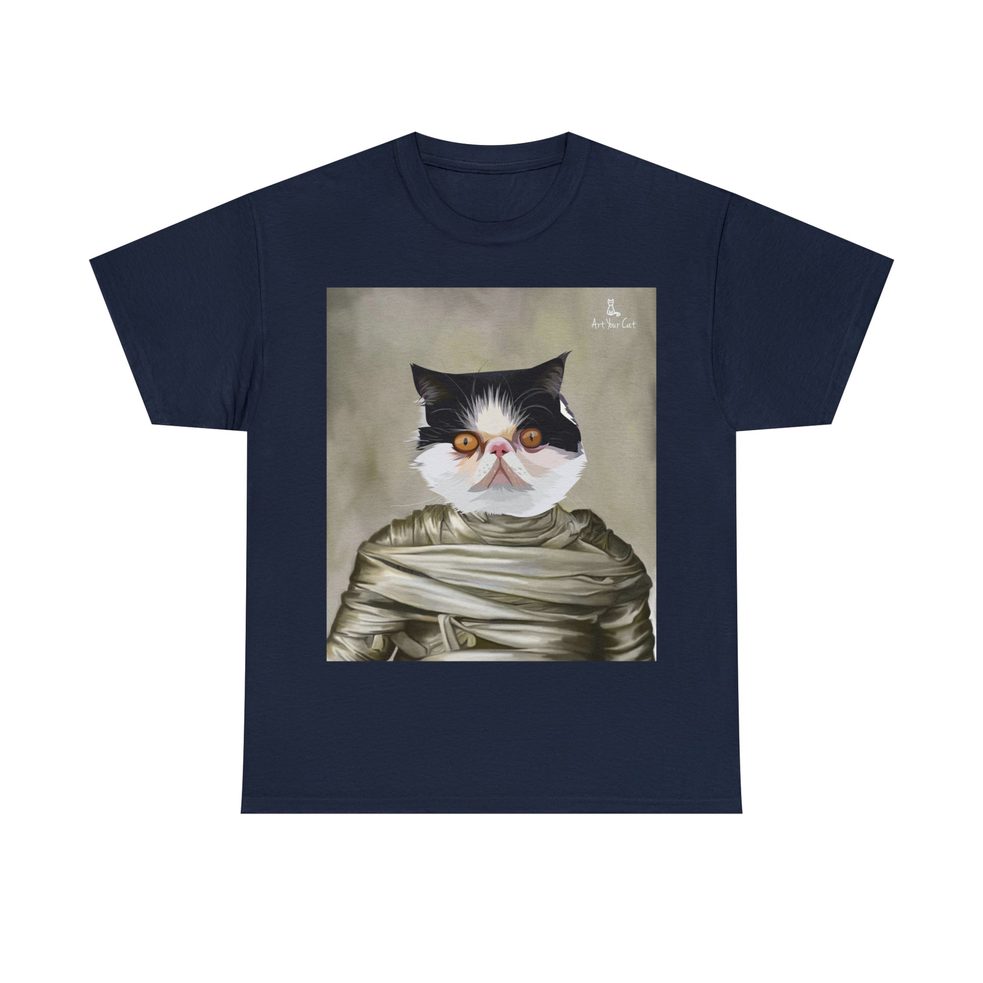 Personalized mummy cat print shirt