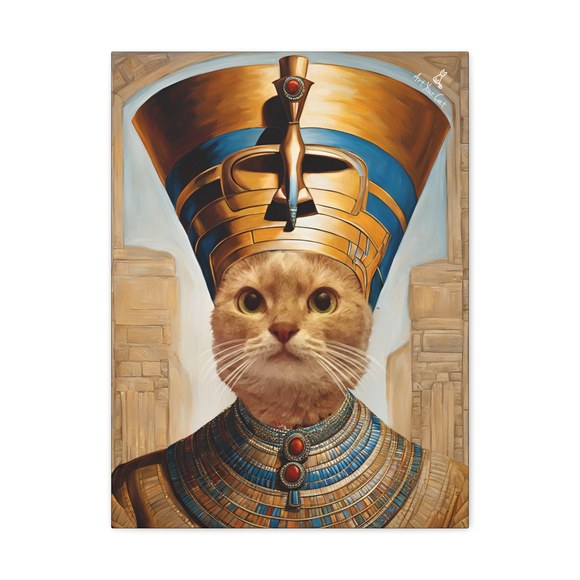 Queen_Nefertiti_Custom_Cat_Portrait_-_Front