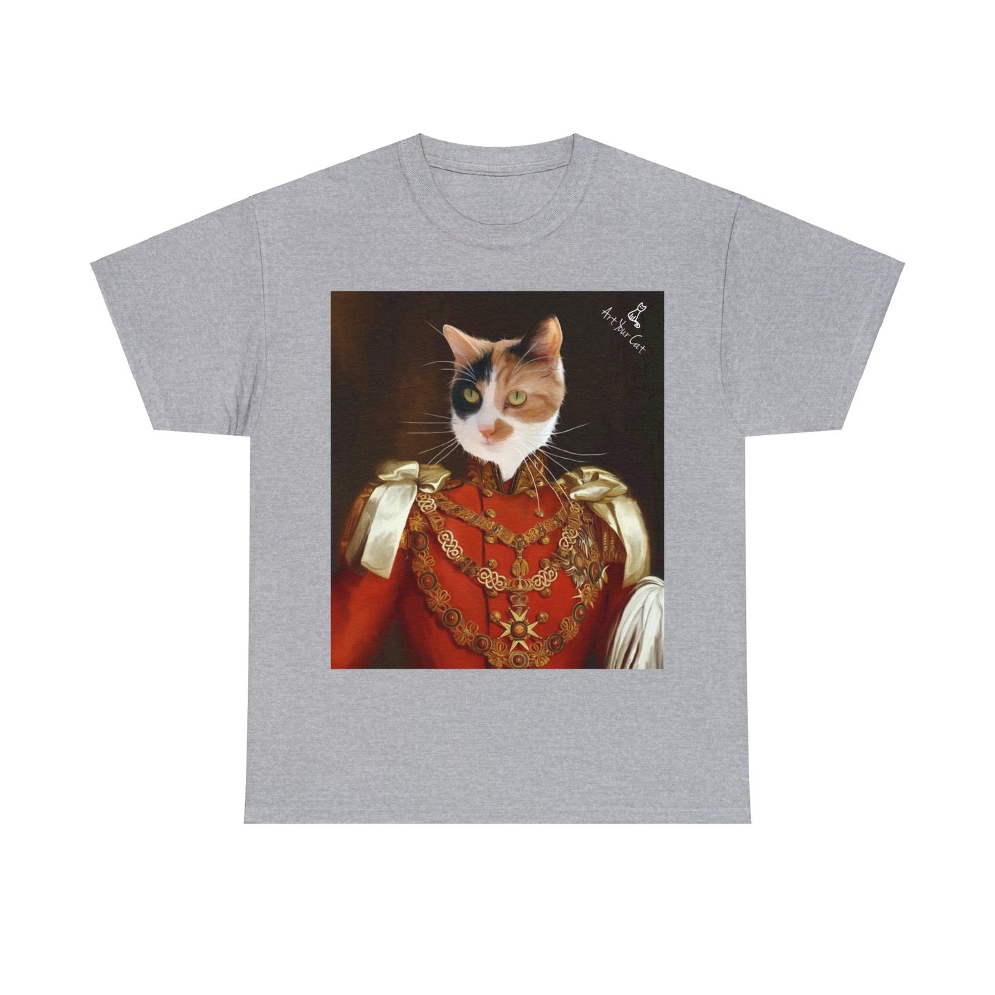 Regal Cat King portrait shirt