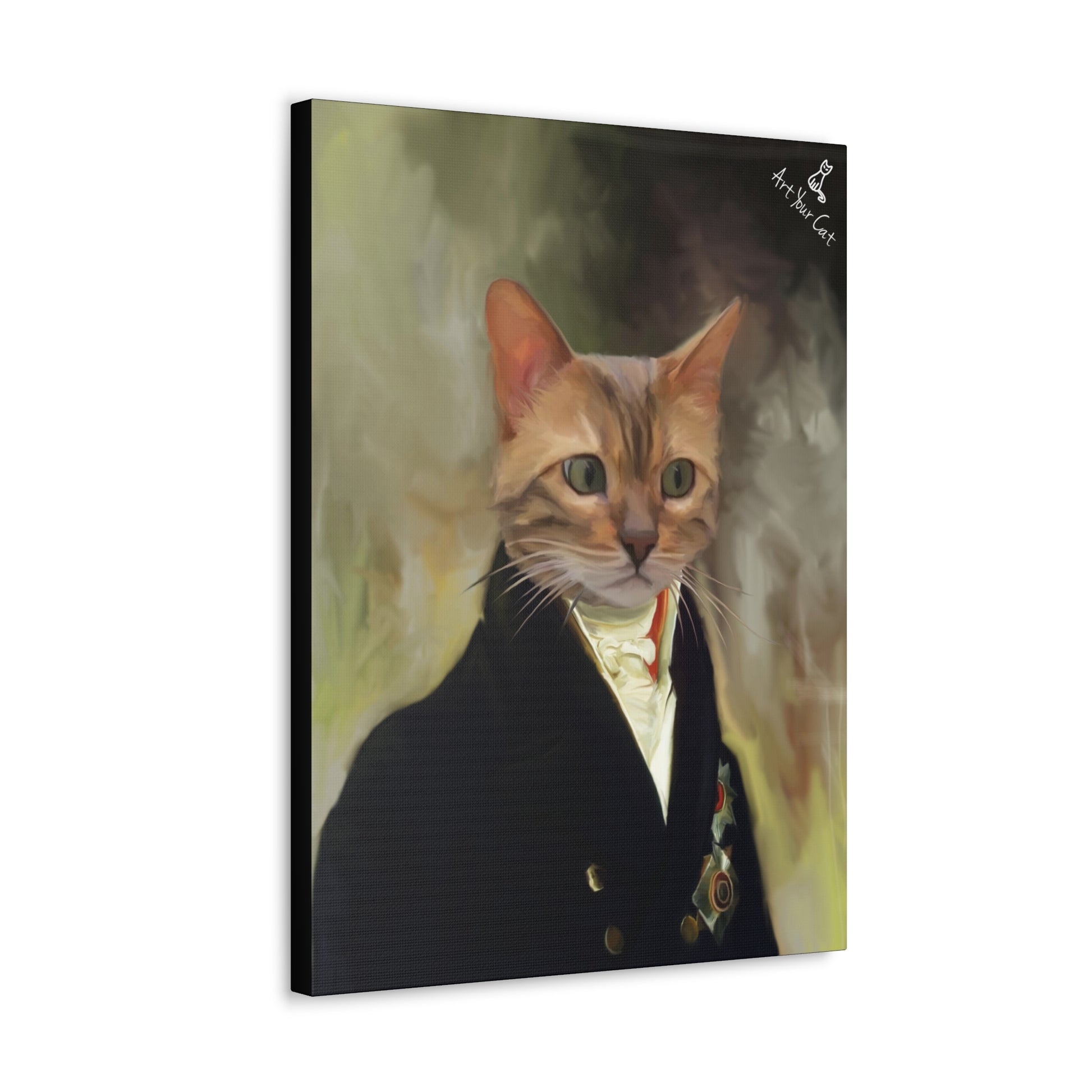 Regal Cat Portrait with Elegant Costume