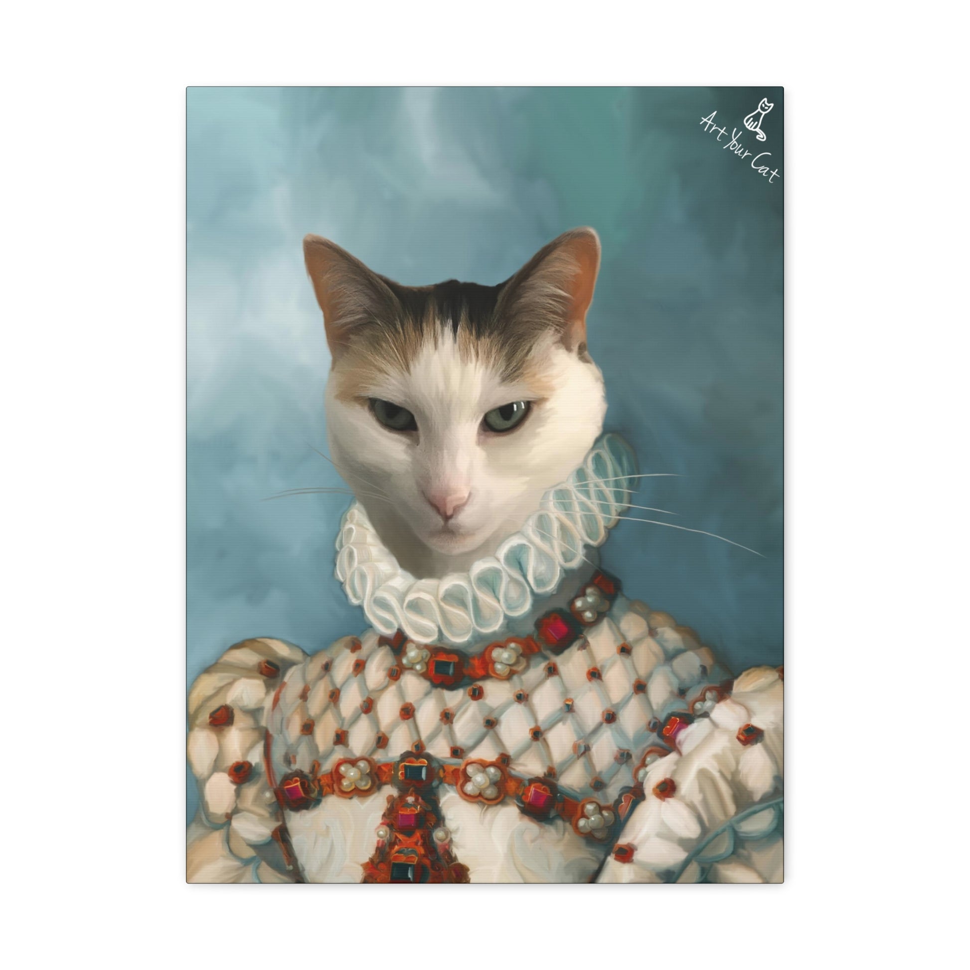 Regal Cat Princess Artwork for Home