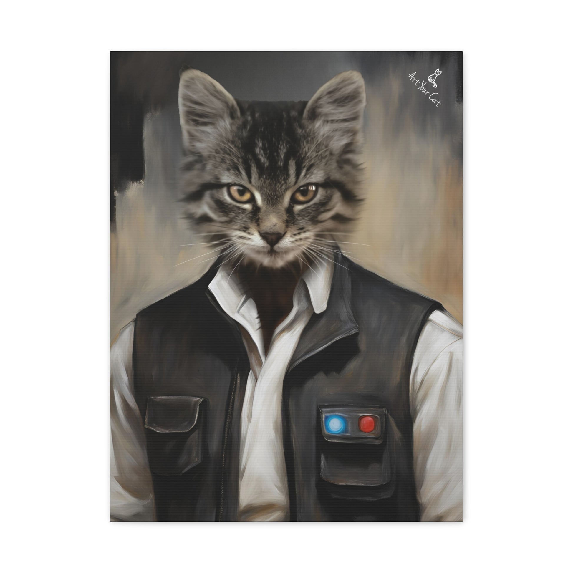Shawn Sulu Cat Portrait - Heroic Feline Artwork