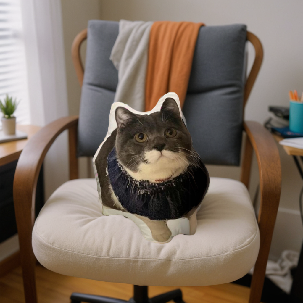 Soft plush custom cat pillow for cat lovers