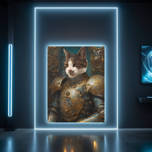 The_Male_Mech_Knight_Custom_Cat_Portrait_-_Theme