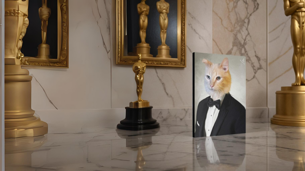 The Tuxedo - Custom Cat Portrait - With Awards