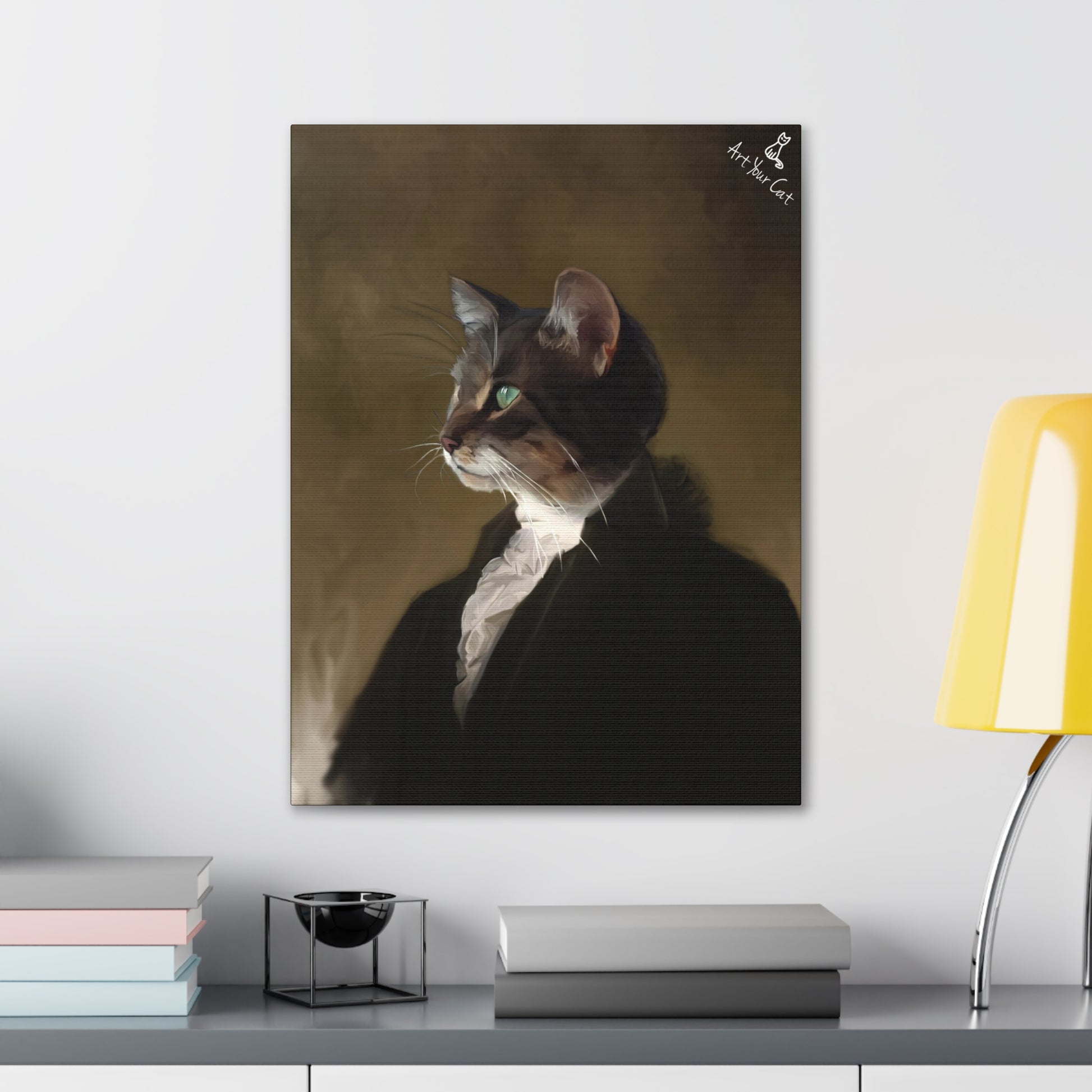Unique George Washington cat art for home or office decor