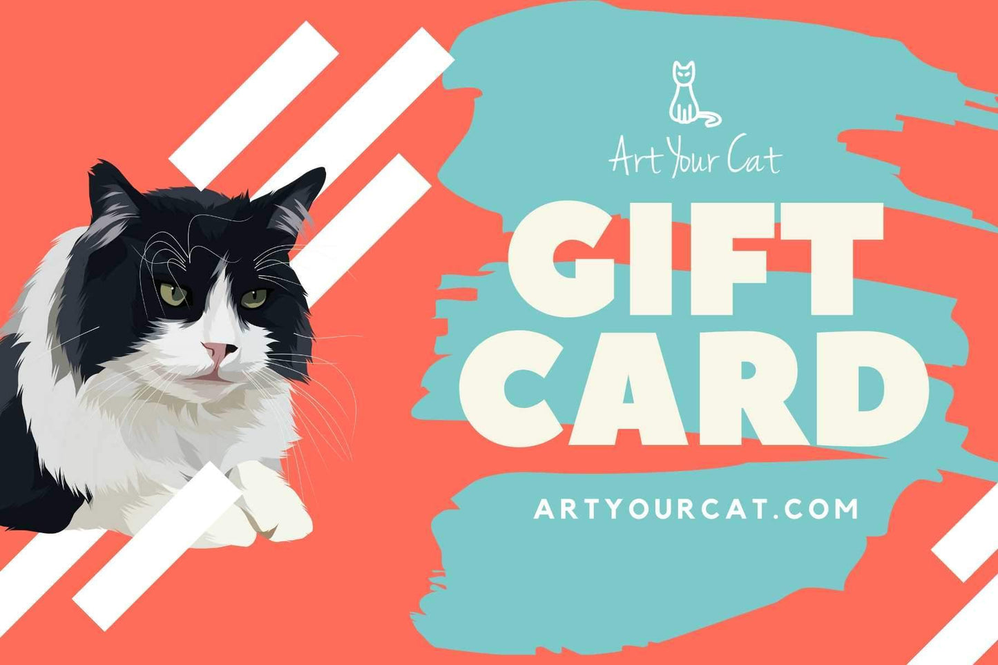 Art Your Cat Gift Card - Perfect Gift for Cat Lovers