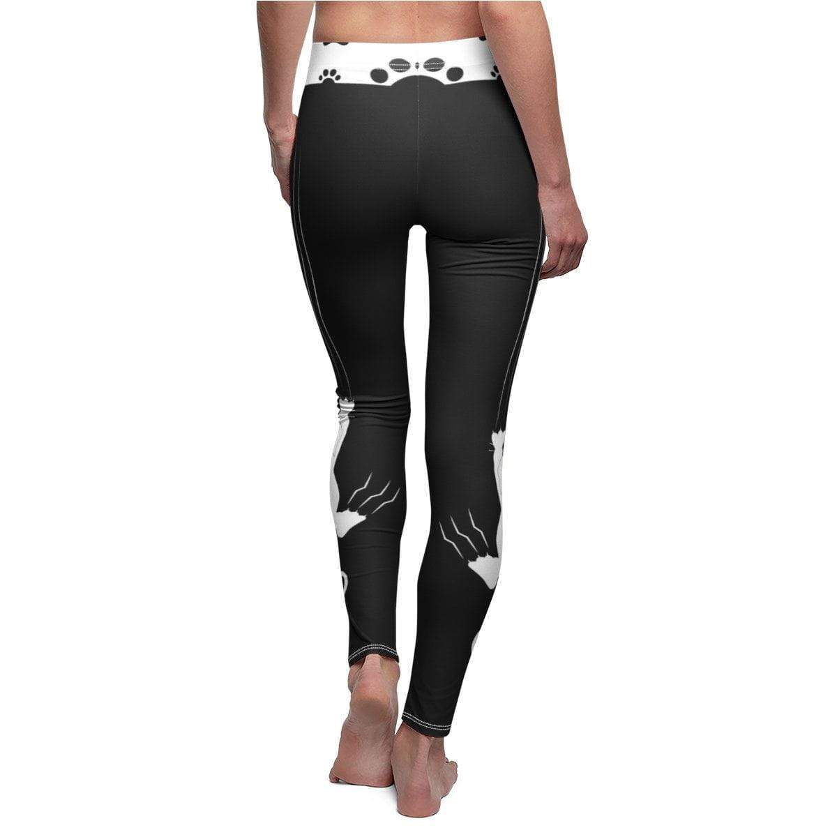 Brushed Suede Cat Falling Leggings for Comfort