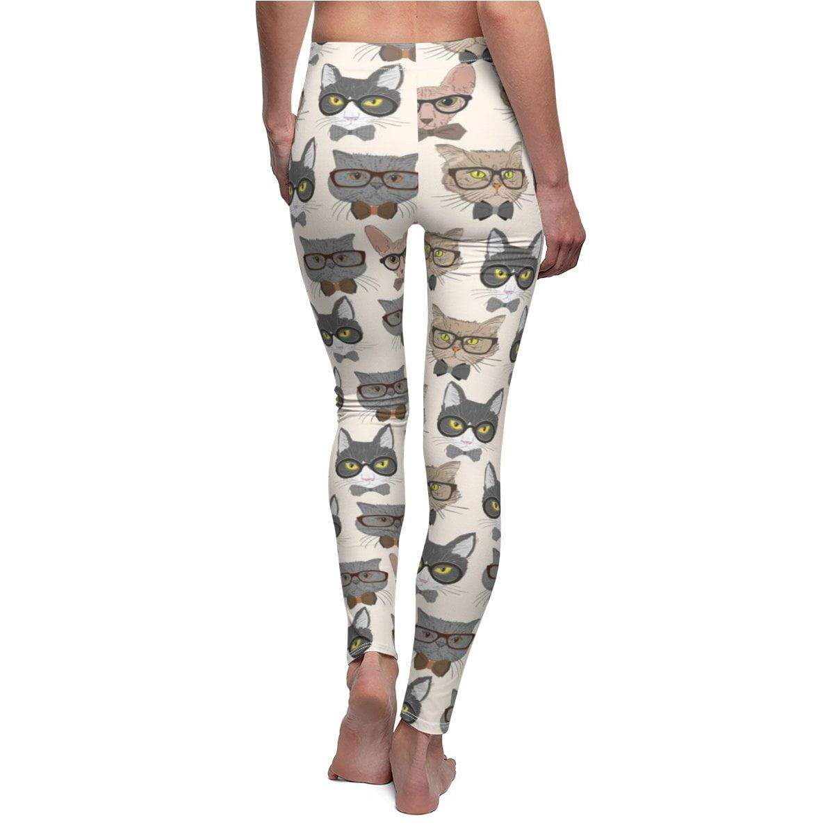 Cat-themed Hipster leggings, perfect for feline fashion lovers