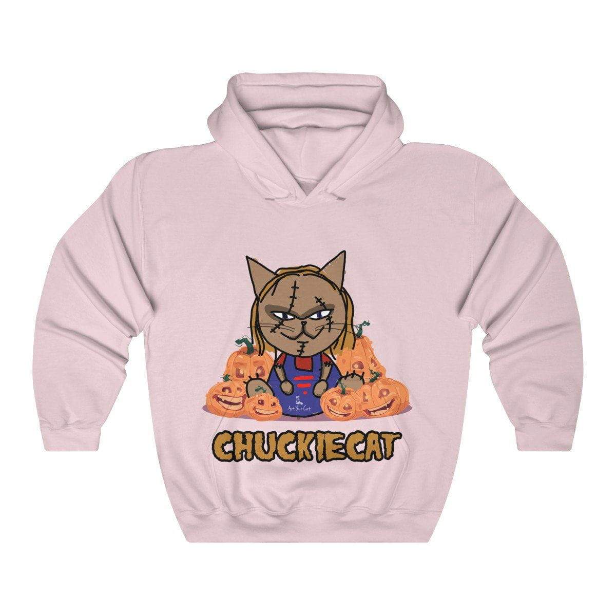 Chuckie Cat Hoodie showcasing playful charm