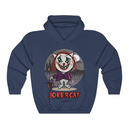 Close-Up of Joker Cat Hoodie Fabric and Design