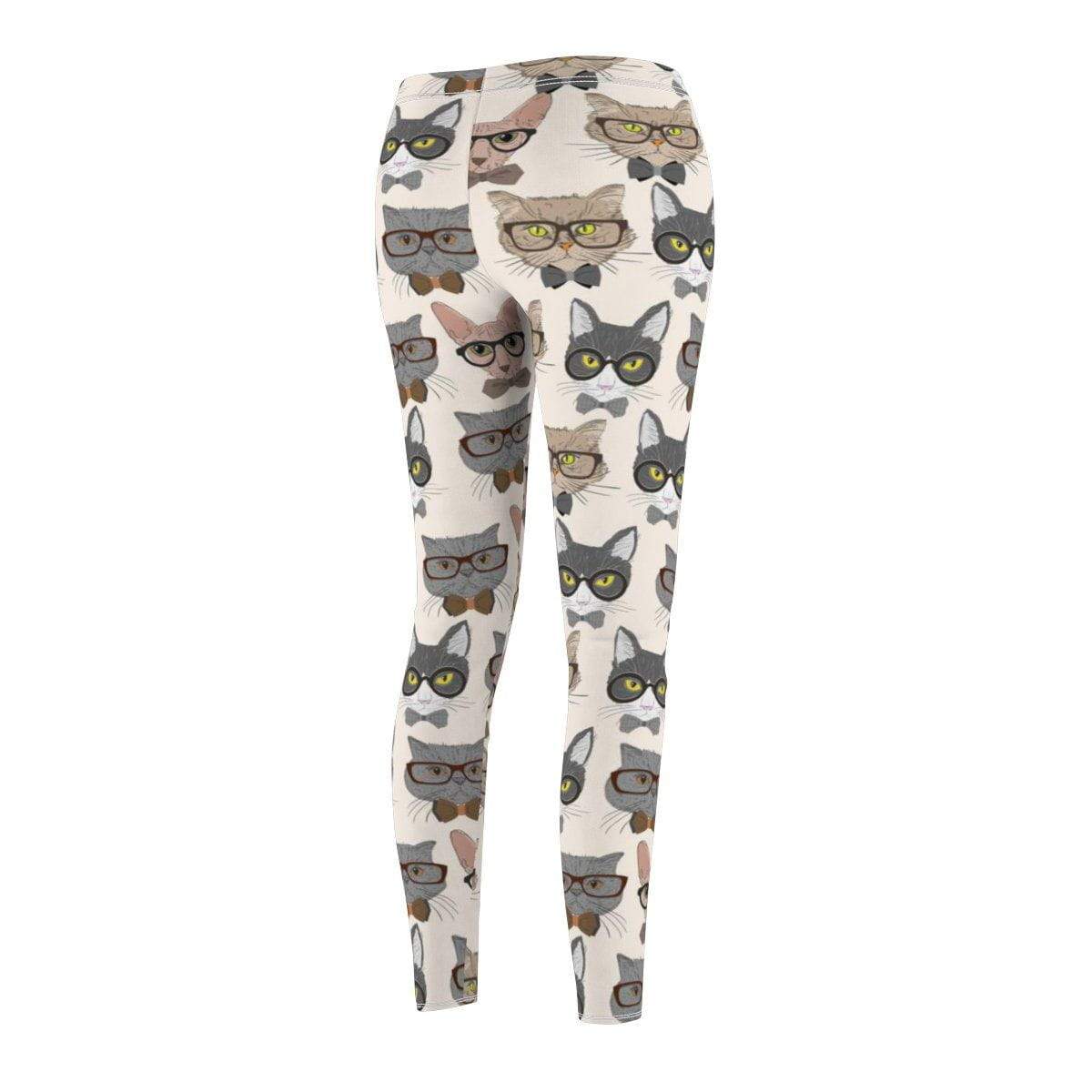 Comfortable and durable Hipster Cats leggings for everyday wear