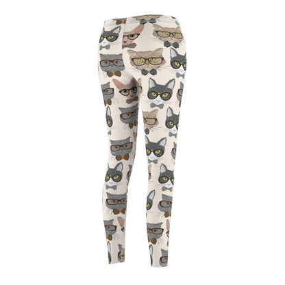 Comfortable and durable Hipster Cats leggings for everyday wear