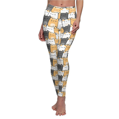 Comfortable skinny-fit leggings for cat lovers