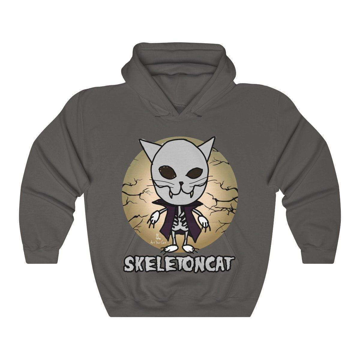 "Cozy and Stylish Skeleton Cat Hoodie for Cat Lovers"
