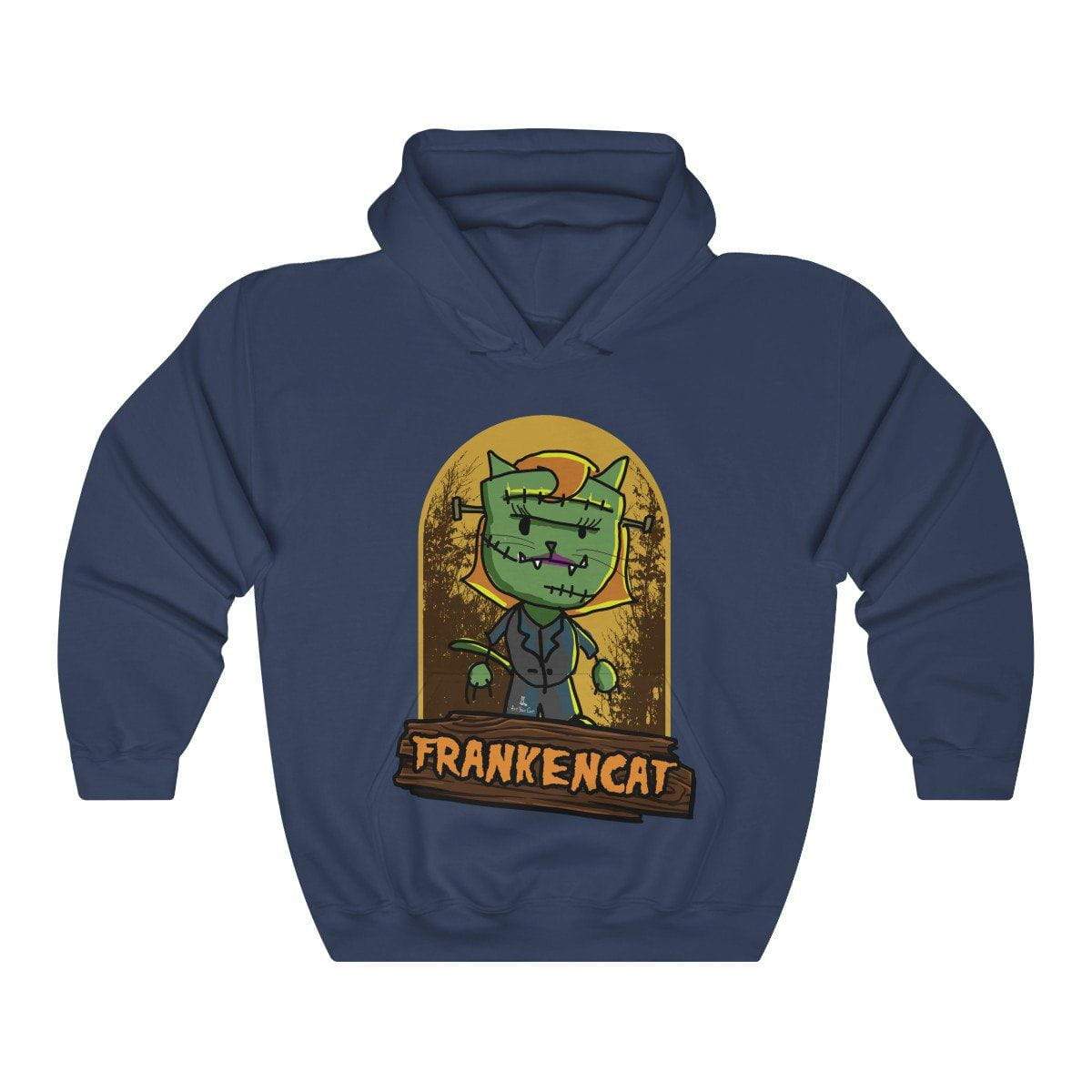 Cozy and chic Female Frankencat Hoodie for cat lovers