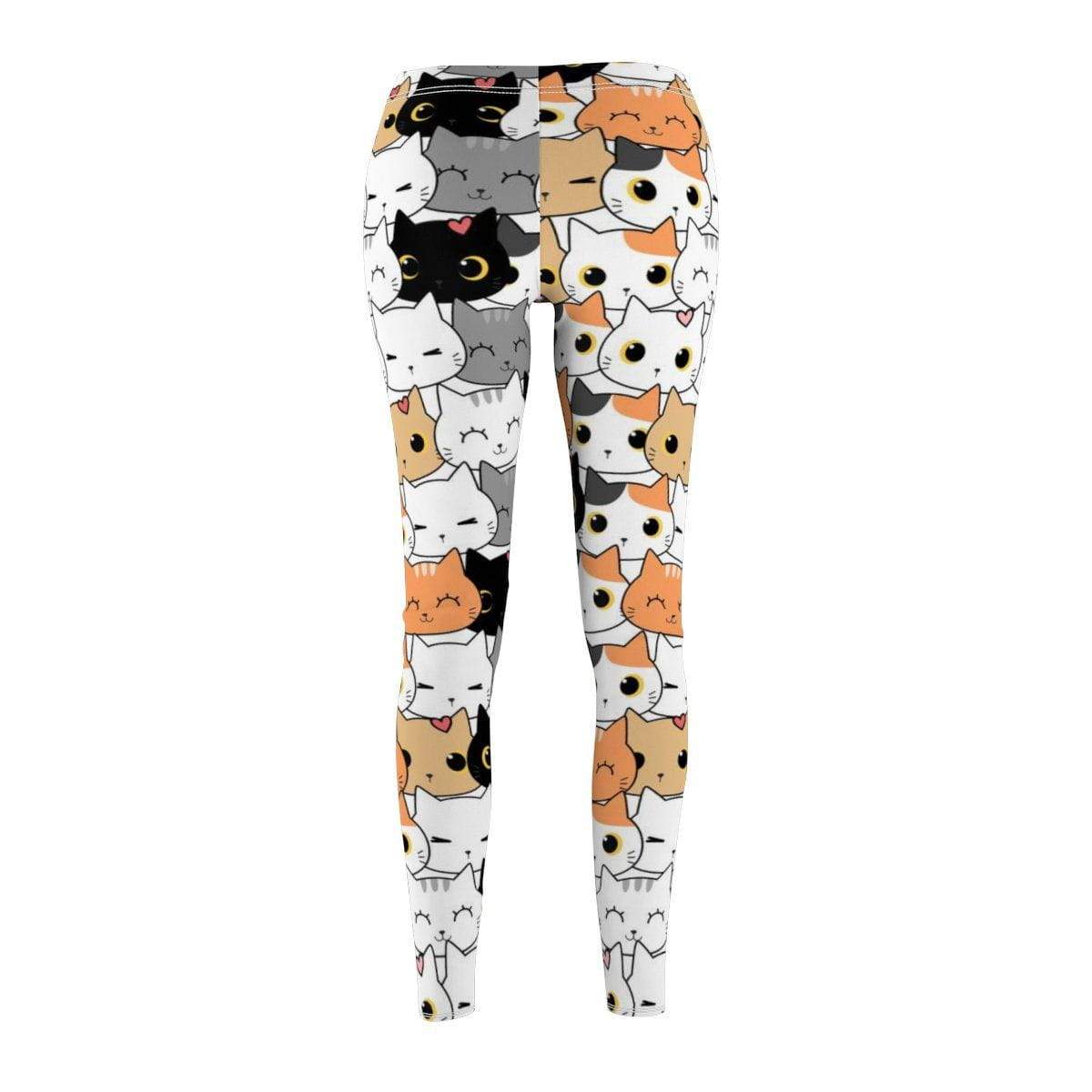 Cute Cat Doodle Leggings for Everyday Wear