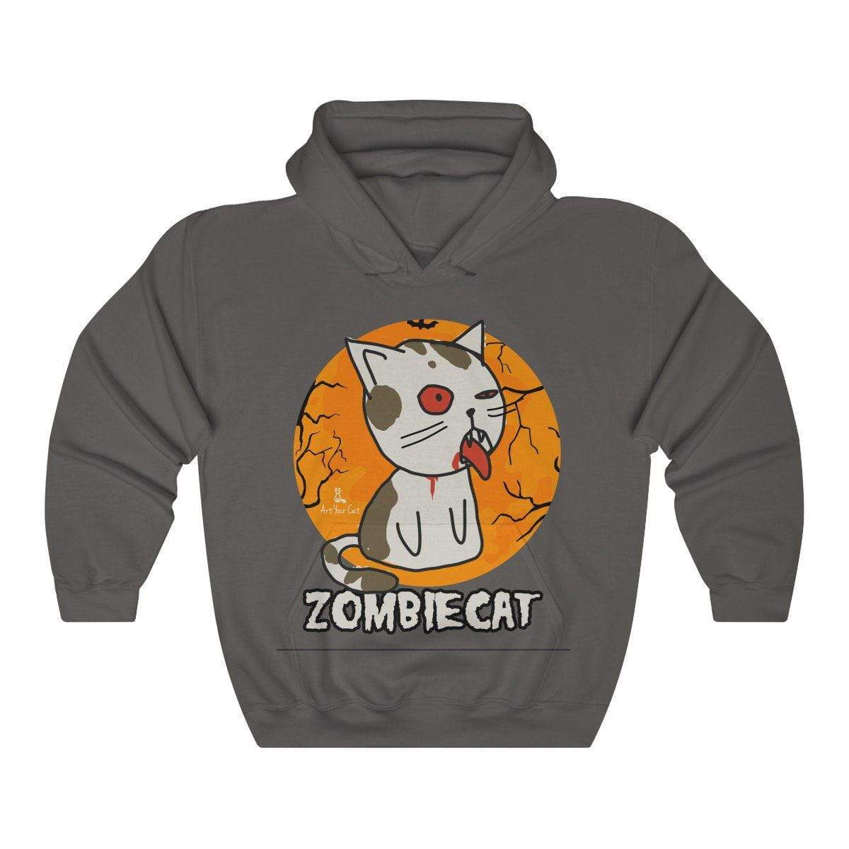 Feline-inspired Zombie Cat Hoodie in classic fit