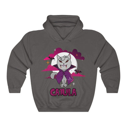 Feminine Catula Hoodie with nocturnal feline charm