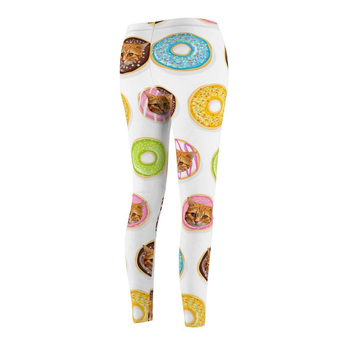 High-quality custom cat print leggings