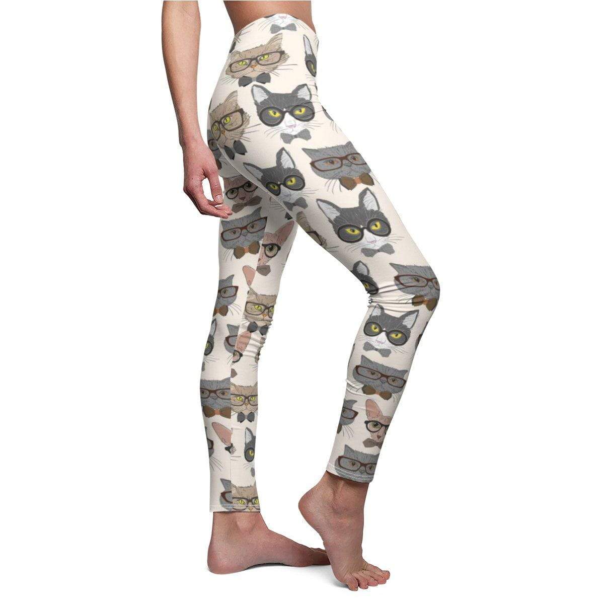 Hipster Cats Leggings with playful cat designs for cat lovers