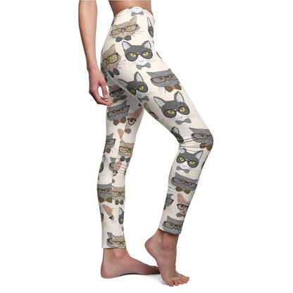 Hipster Cats Leggings with playful cat designs for cat lovers