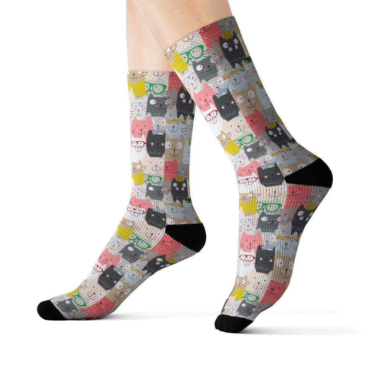 Loveable Clowder Socks featuring unique cat designs for comfort and style