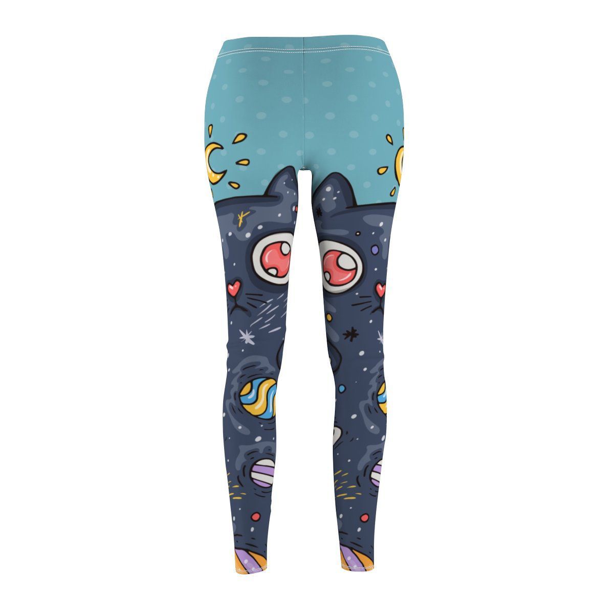 Lovely Moon Cat Leggings styled for everyday comfort and elegance