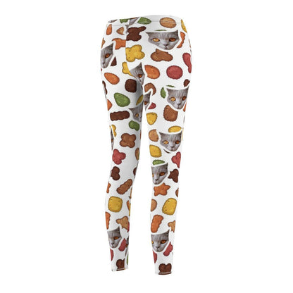 Personalized food cat leggings for a stylish and fun look