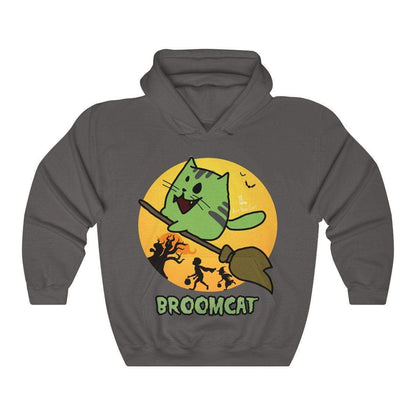 Stylish and comfortable broom cat hoodie in classic fit