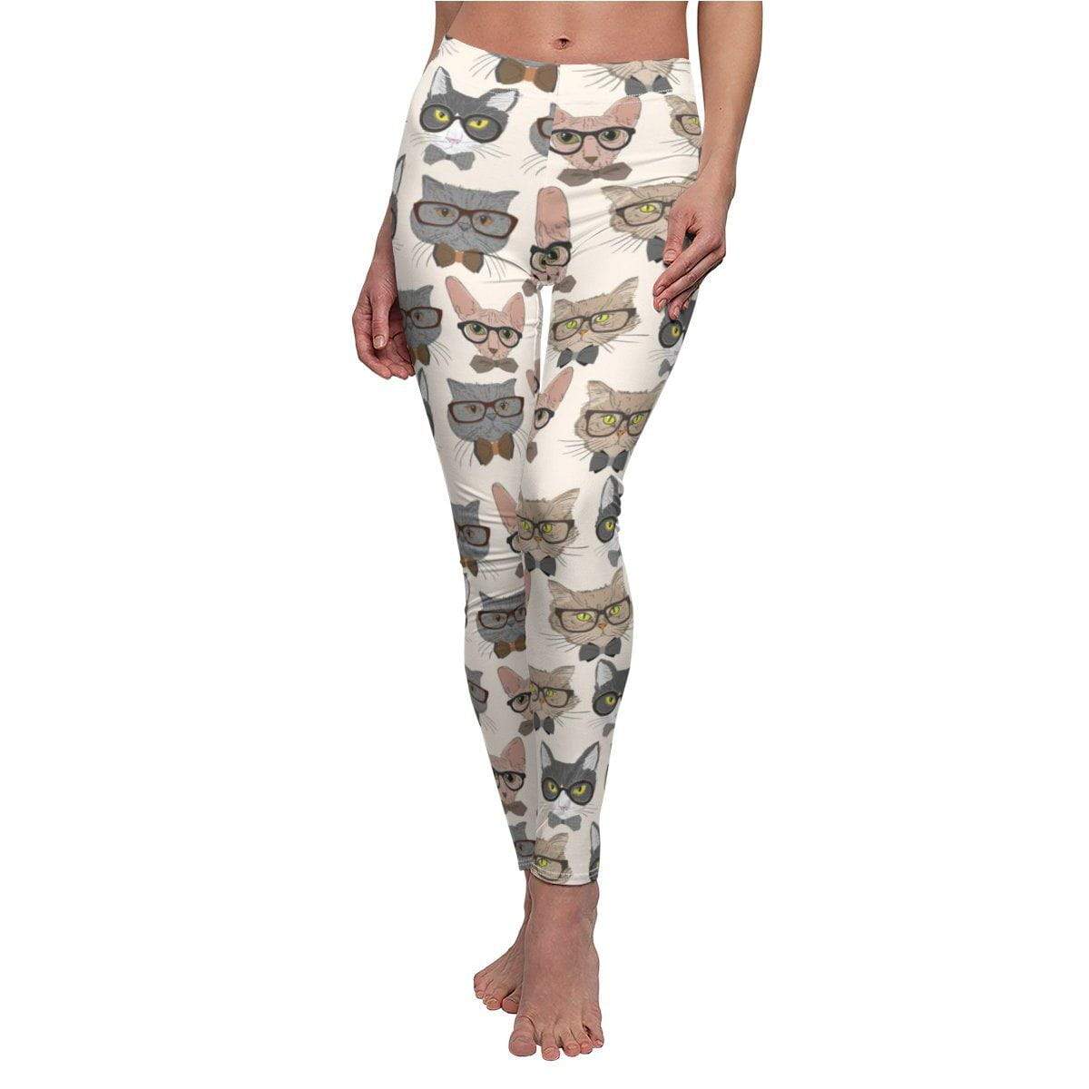 Stylish and comfy Hipster Cats leggings for casual wear