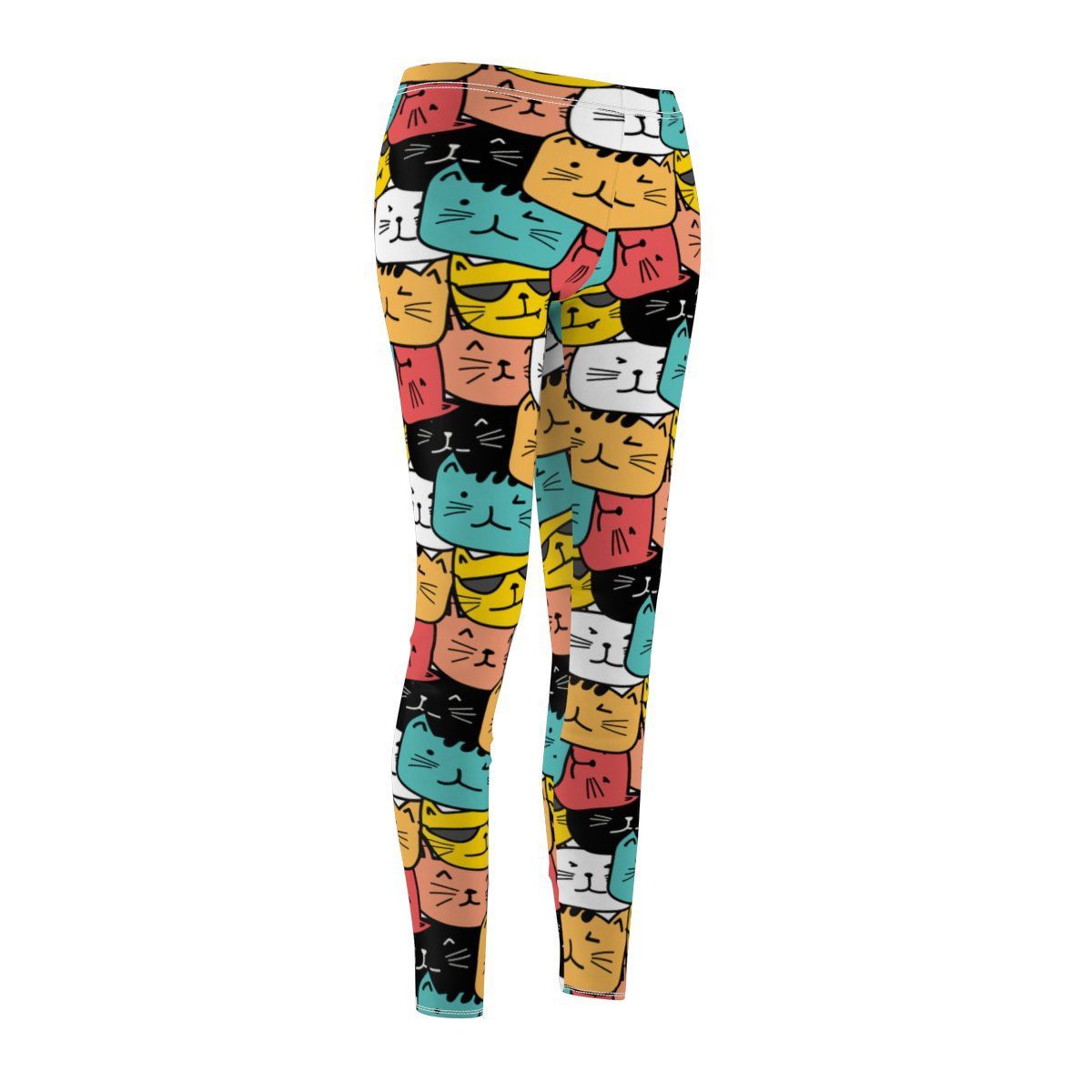 Stylish and comfy colorful cat leggings