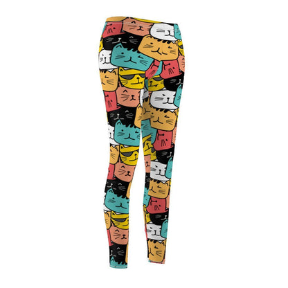 Stylish and comfy colorful cat leggings
