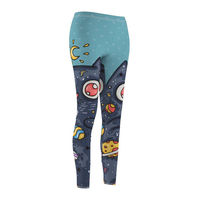 Tagless Lovely Moon Cat Leggings ensuring smooth and irritation-free wear