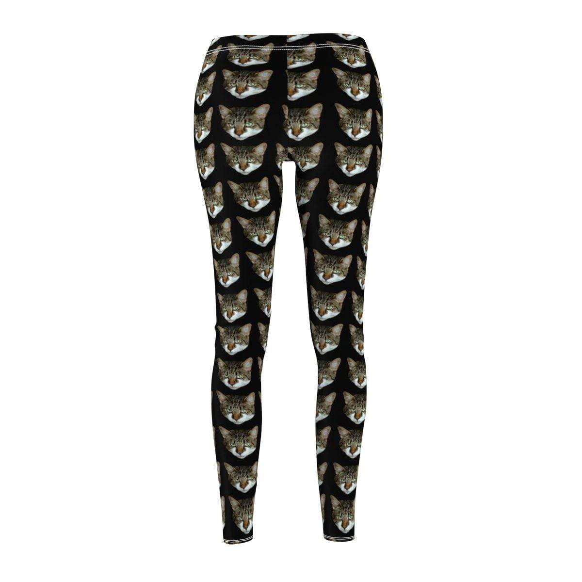 Unique Cat Head Custom Leggings for Fun Fashion