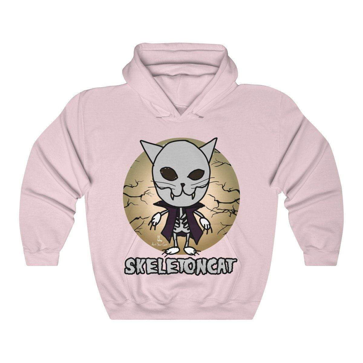"Unique Skeleton Cat Design Hoodie for Everyday Wear"