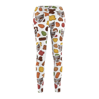 Unique food cat leggings for cat-themed fashion