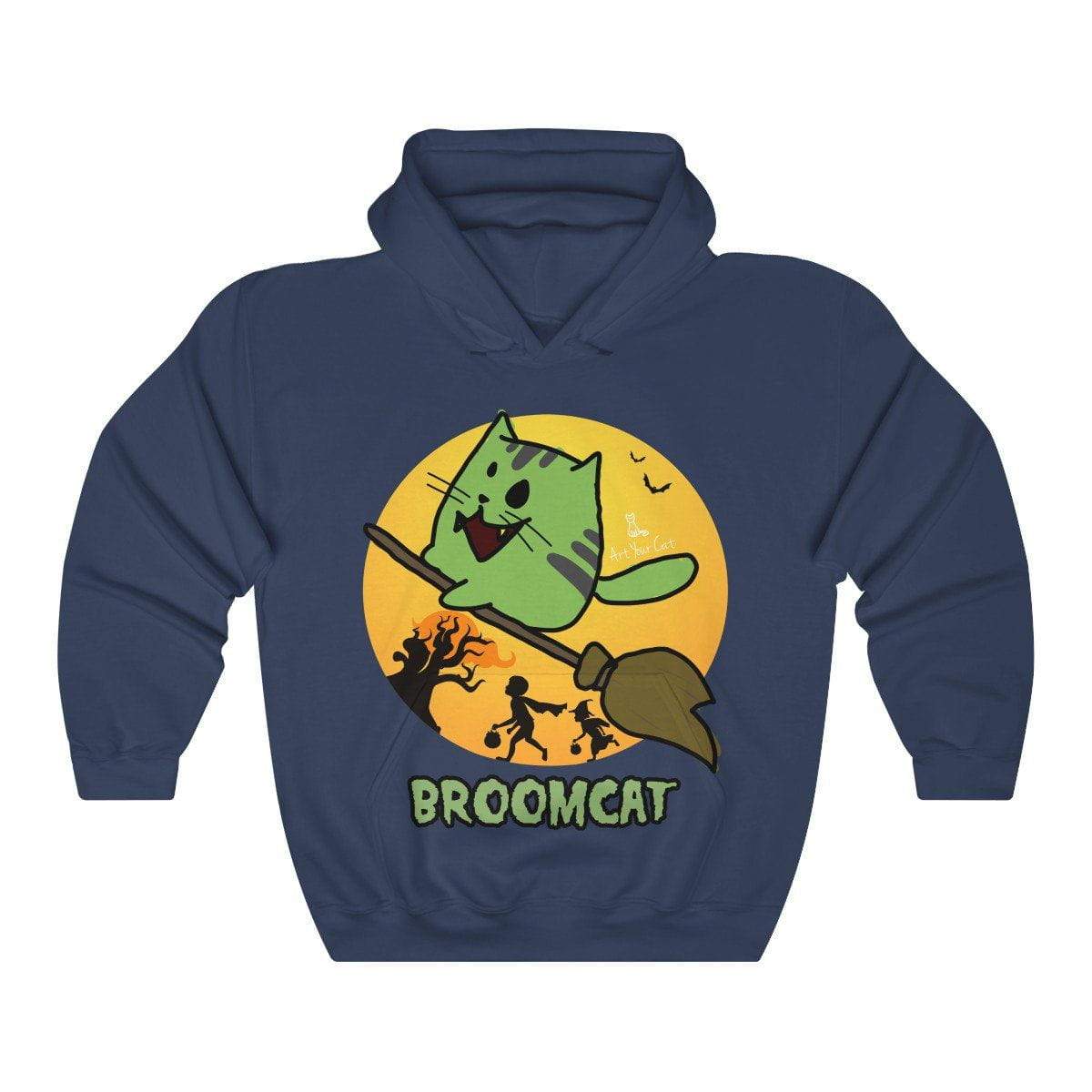 Art Your Cat Broomcat - Hoodie