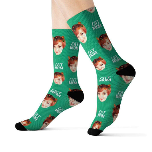 Cat Mom Custom Socks