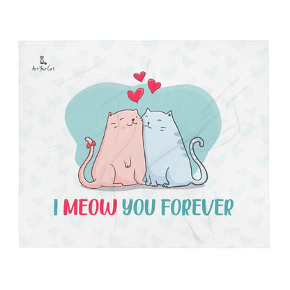 Fleece Blanket - I Meow You Forever