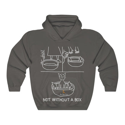 Art Your Cat Not Without a Box - Unisex Hoodie
