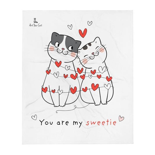 Fleece Blanket - Sweet Cats Together