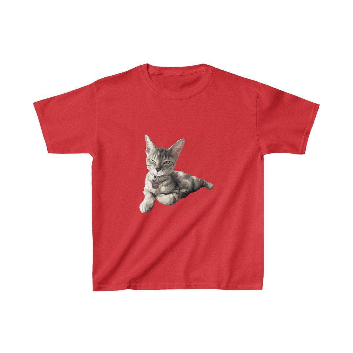 Art Your Cat Your Cat - Short Sleeve Kids T-Shirt